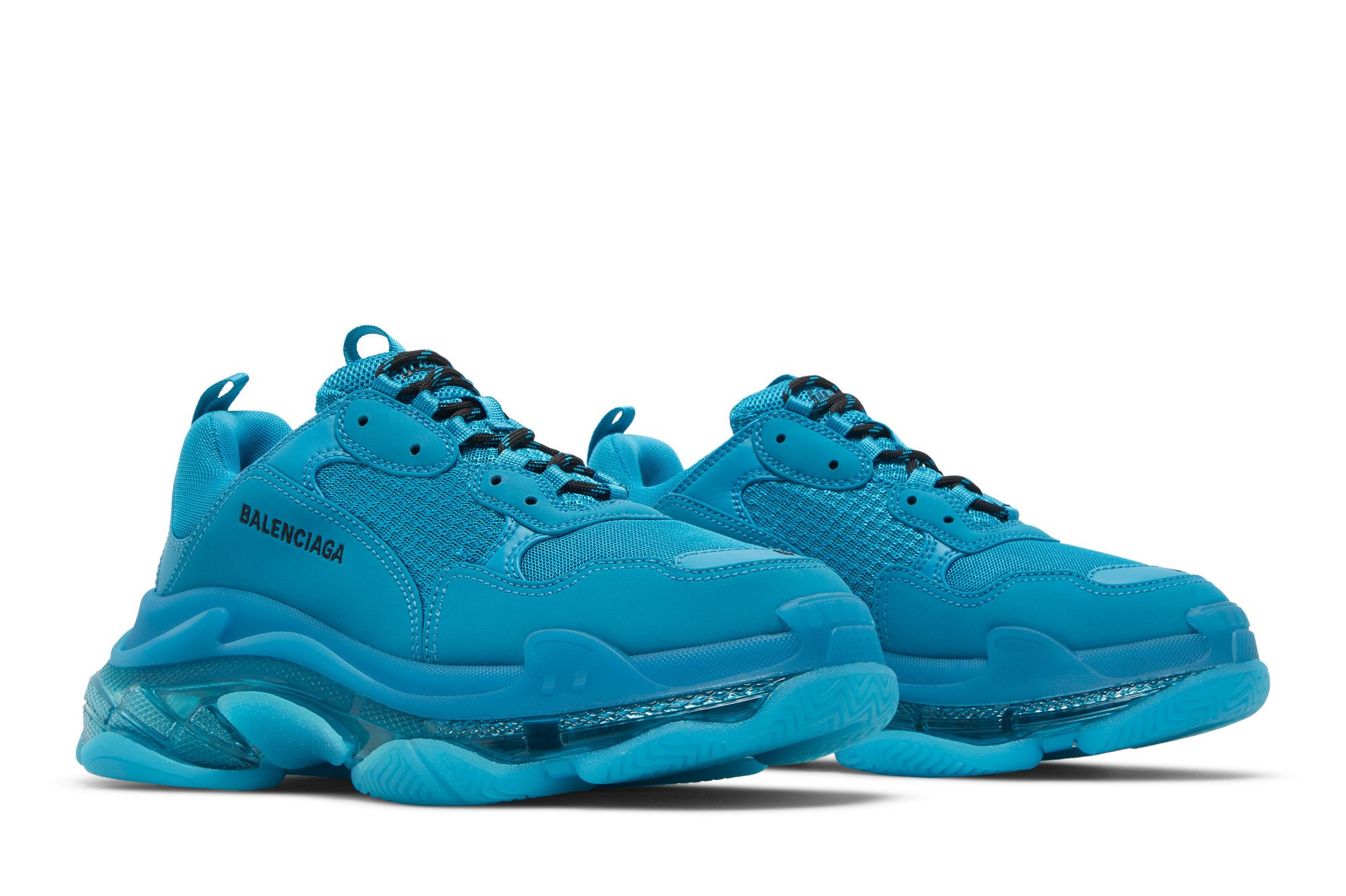 Buy Balenciaga Triple S Sneaker Clear Sole Blue 541624 W2GA1 4810 GOAT CA