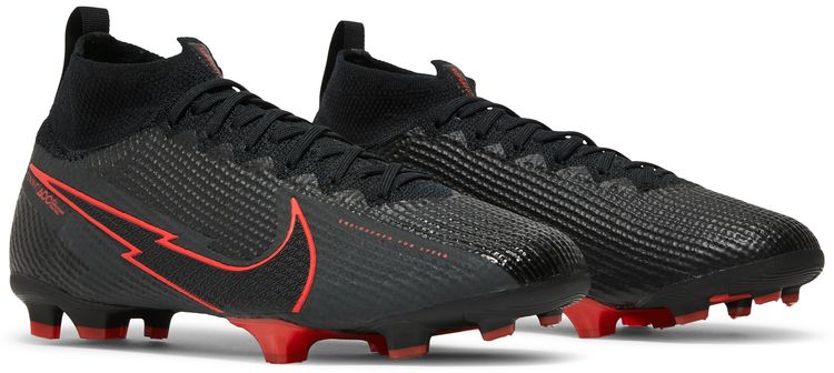 Nike Mercurial Superfly 7 Elite FG GS Chile Red Pack   Black