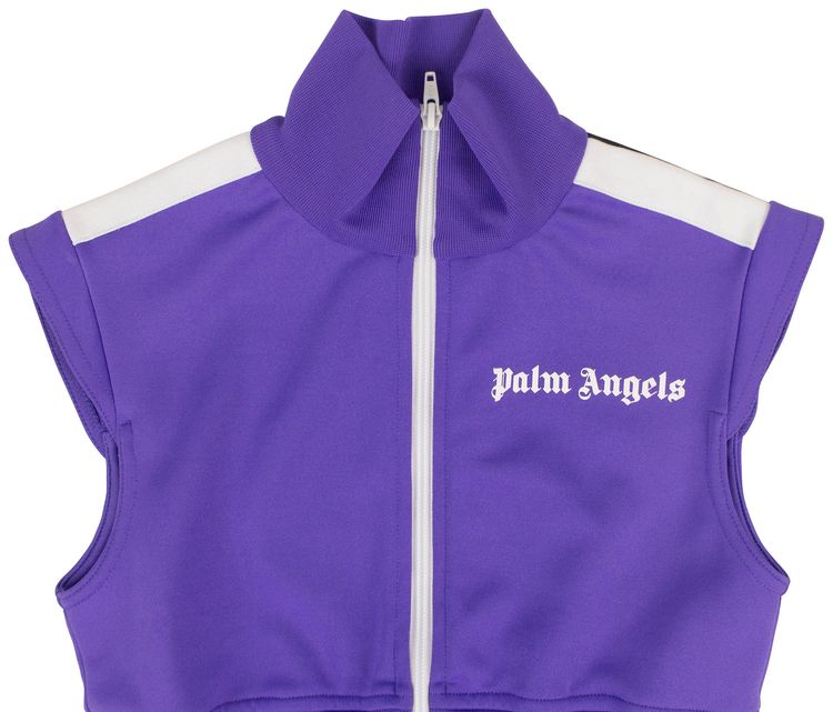 Palm Angels Mix Track Dress Purple