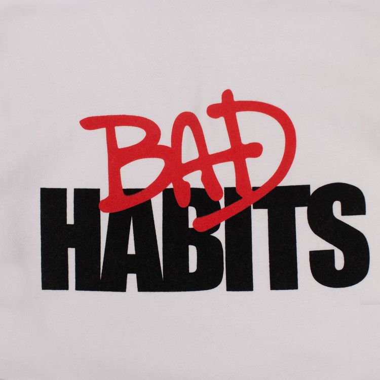 Vlone x Nav Bad Habits Drip Pullover Sweatshirt White