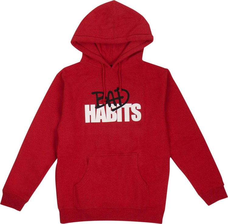 Vlone x Nav Bad Habits Drip Pullover Sweatshirt 'Red'