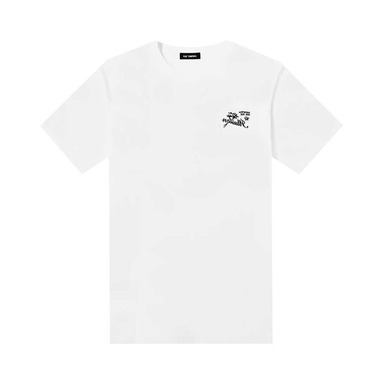 Raf Simons Illusion Embroidery Slim Fit T Shirt White