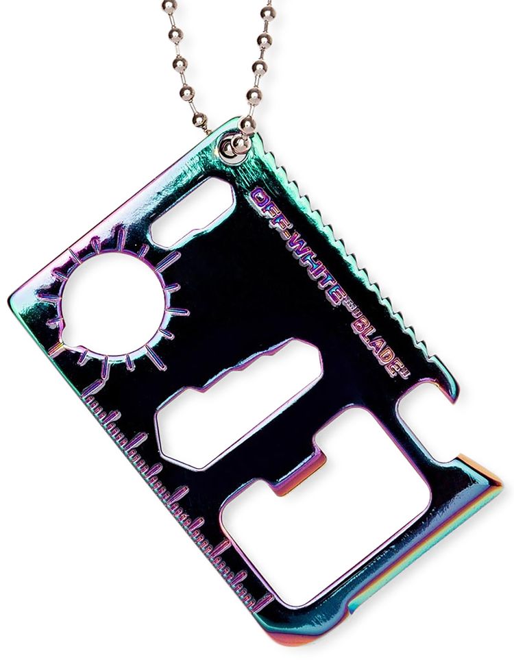 Off White Multitool Necklace Black