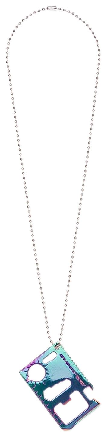 Off White Multitool Necklace Black