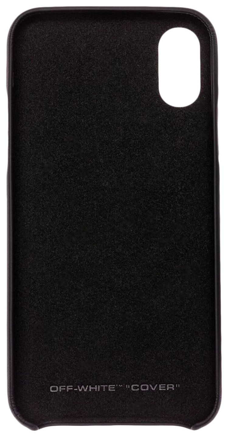 Off White 3D Crossed Off iPhone XS Cover BlackMulticolor