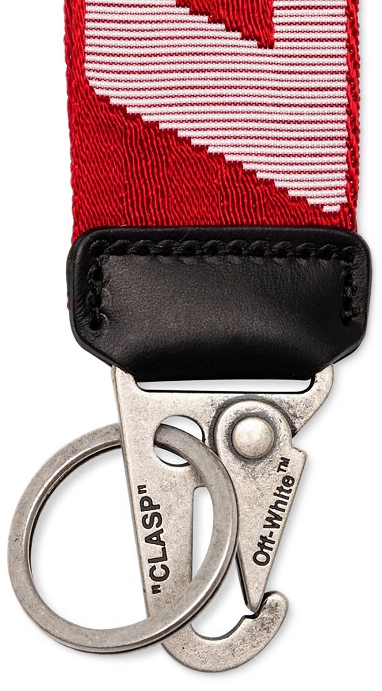 Off White 20 Industrial Key Holder RedWhite