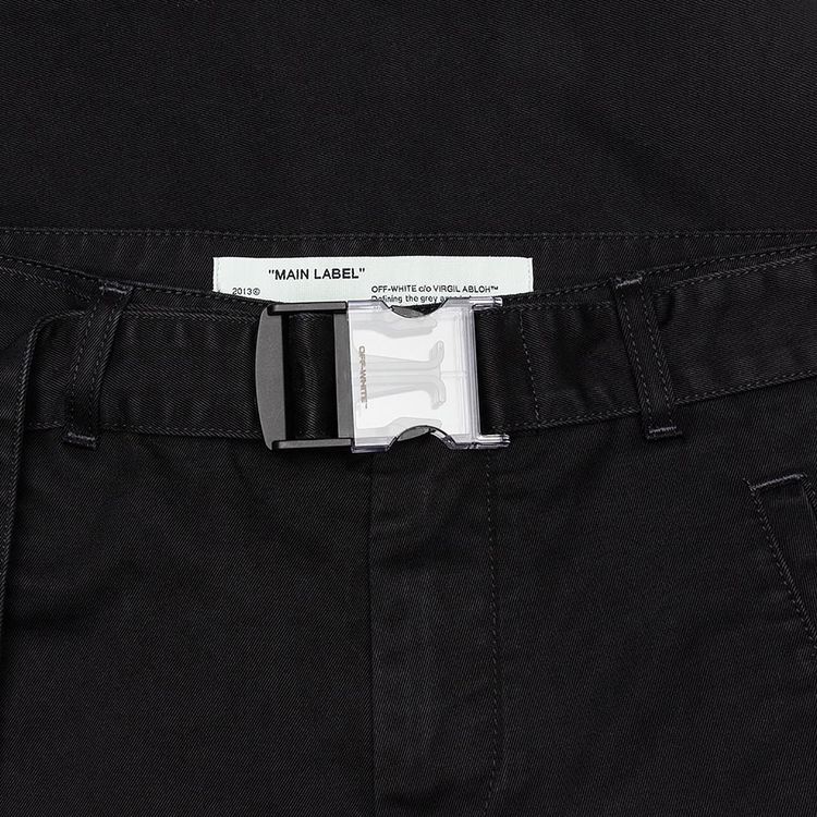 Off White Slim Low Crotch Chino Pant Black