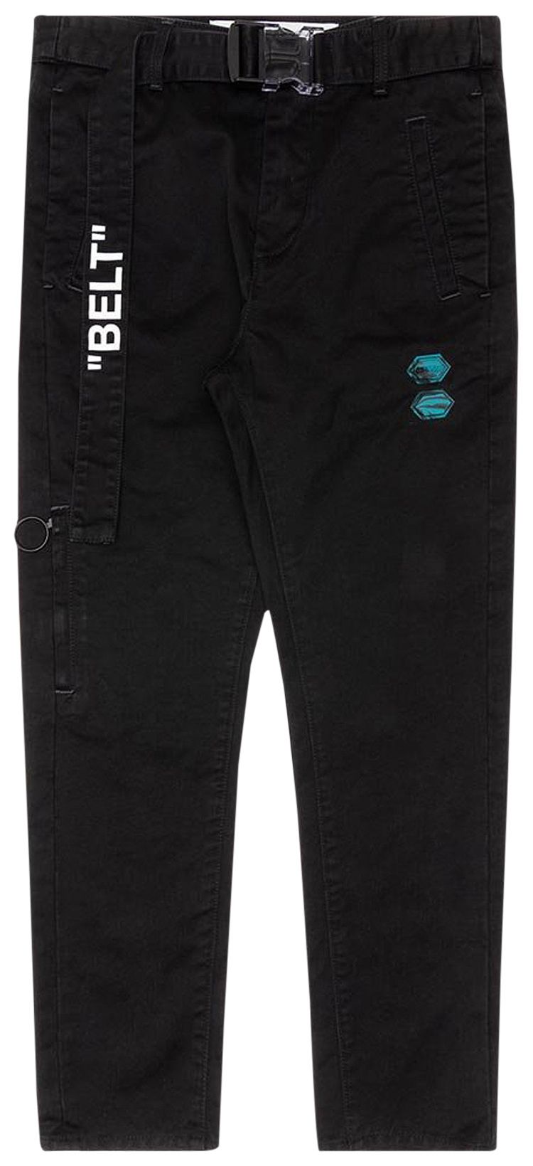 Off White Slim Low Crotch Chino Pant Black