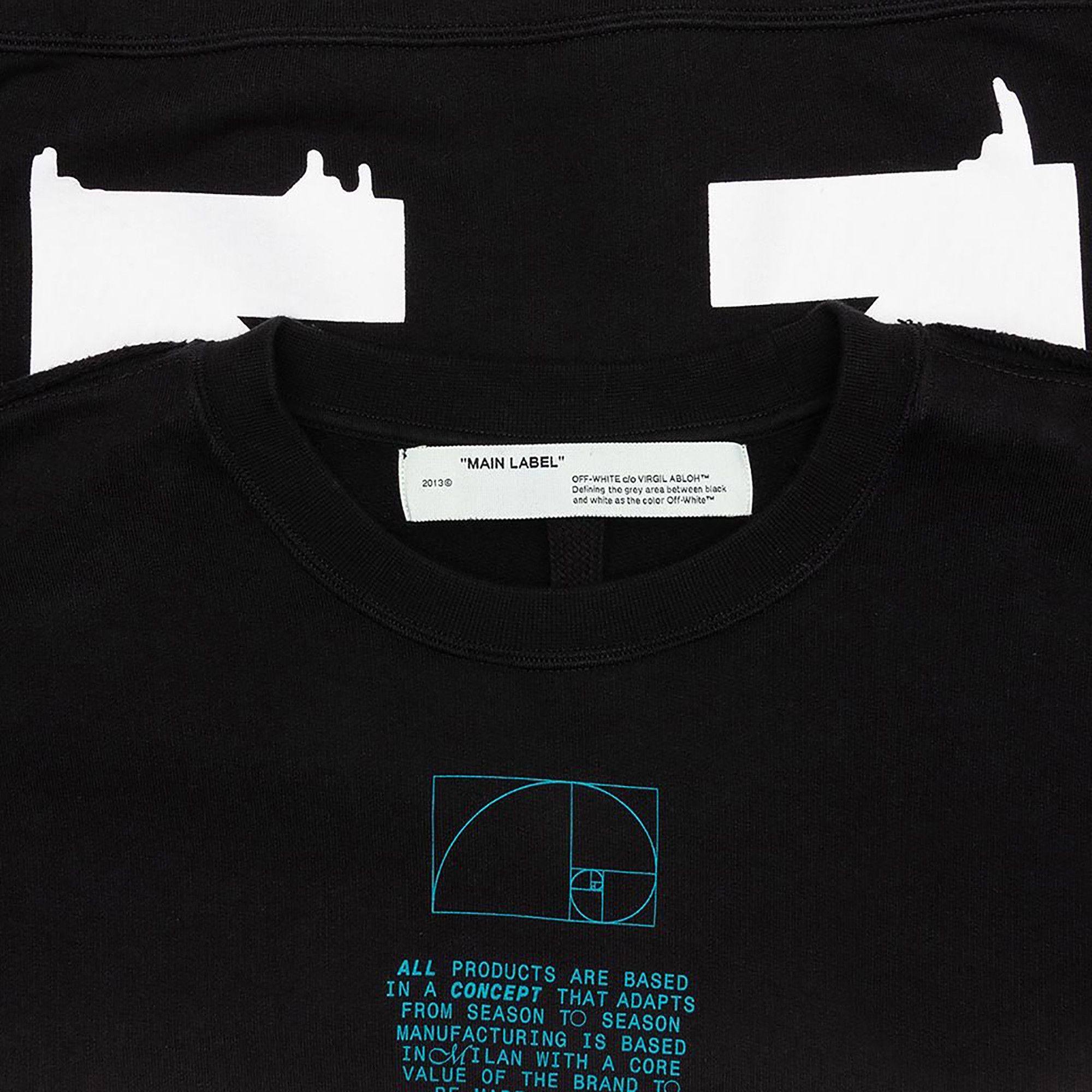 Size xs Off White Dripping Arrows Incompiuto Crewneck Black White