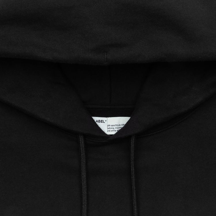 Off White Universal Key Slim Hoodie Black