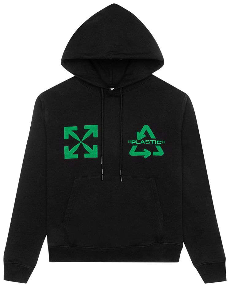 Off White Universal Key Slim Hoodie Black