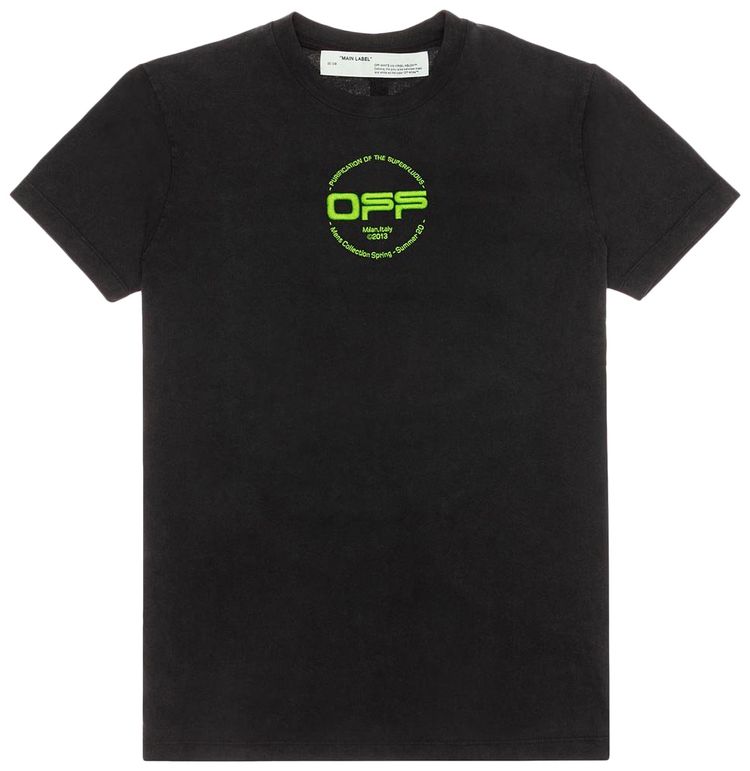 Off White Hand Logo T Shirt Black