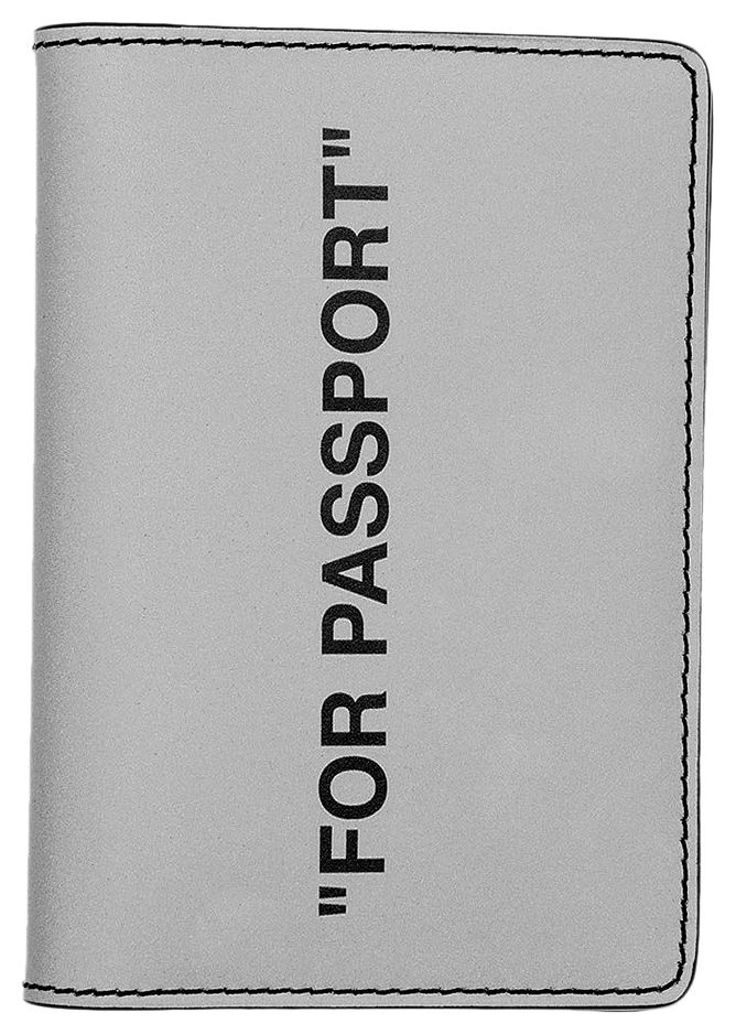Off White Quote Passport Silver