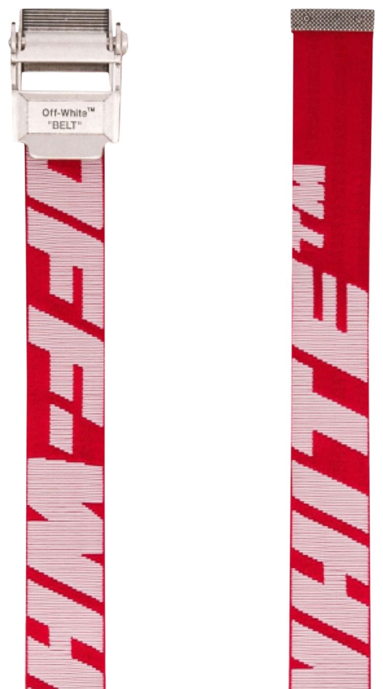Off White 20 Industrial Belt 40 Mm Red
