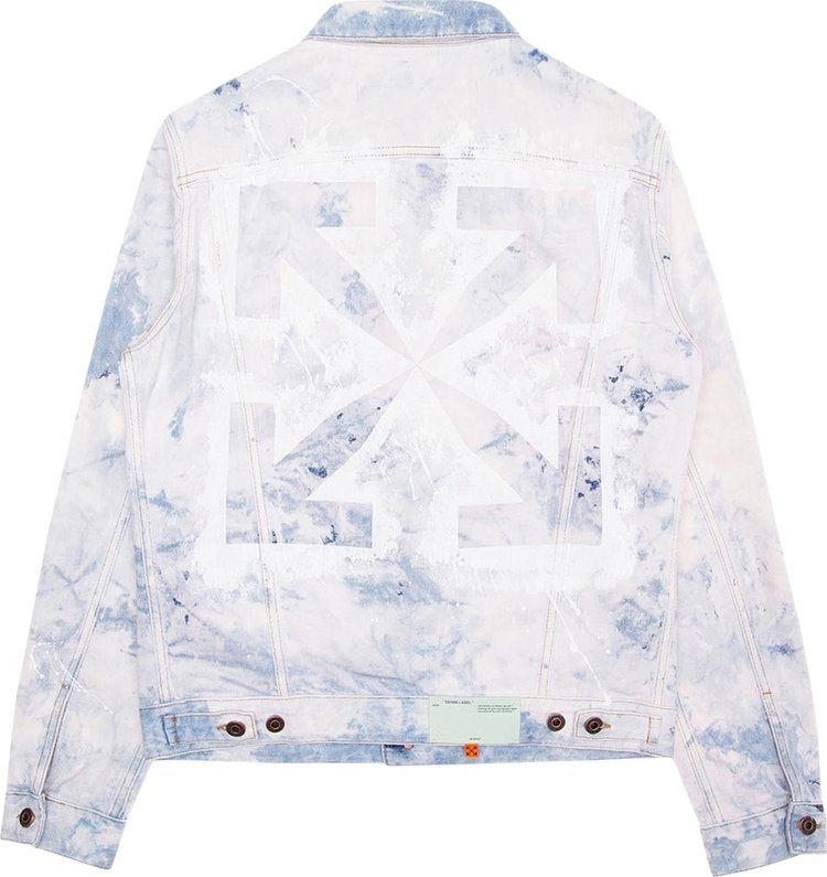 Off White Arrow Slim Jeans Jacket Multi Color