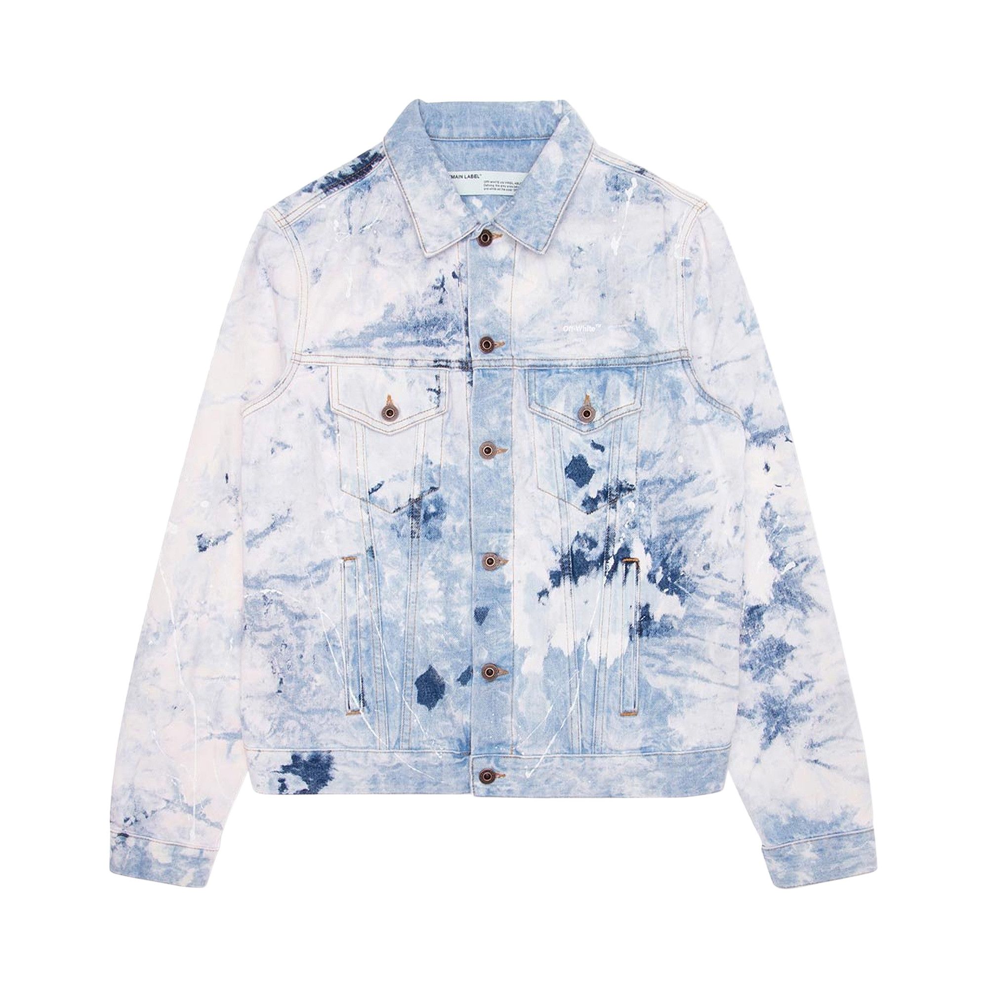 Off white multicolor denim jacket store
