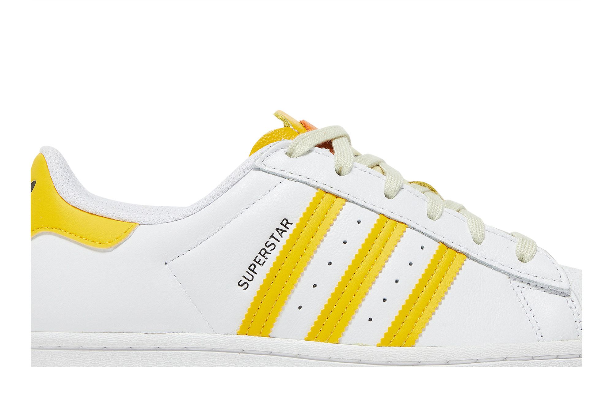 Yellow adidas superstar shoes on sale