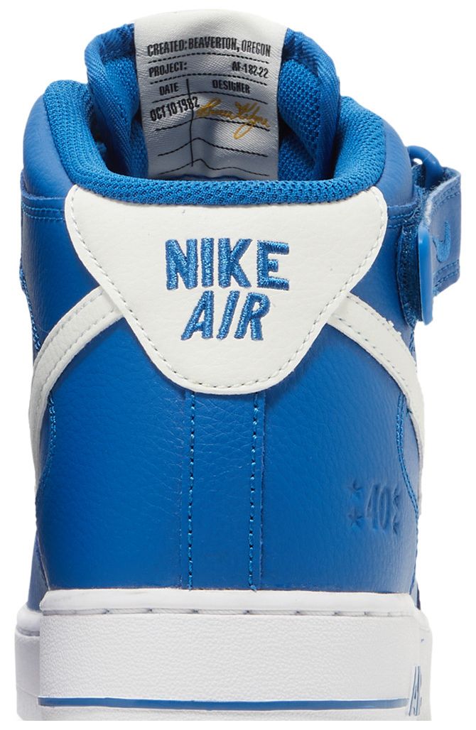 Nike Air Force 1 Mid 07 LV8 40th Anniversary   Blue Jay
