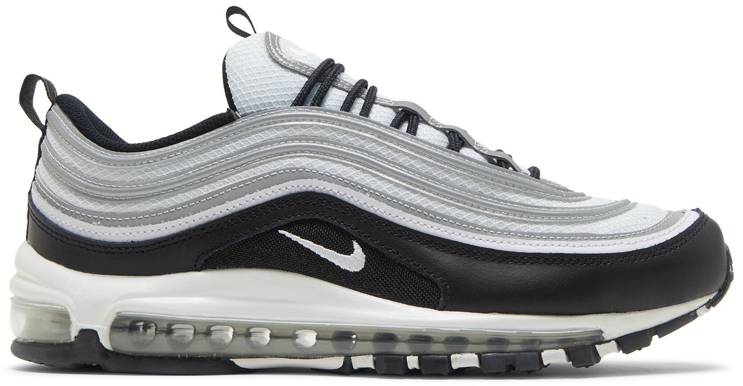 black red silver air max 97
