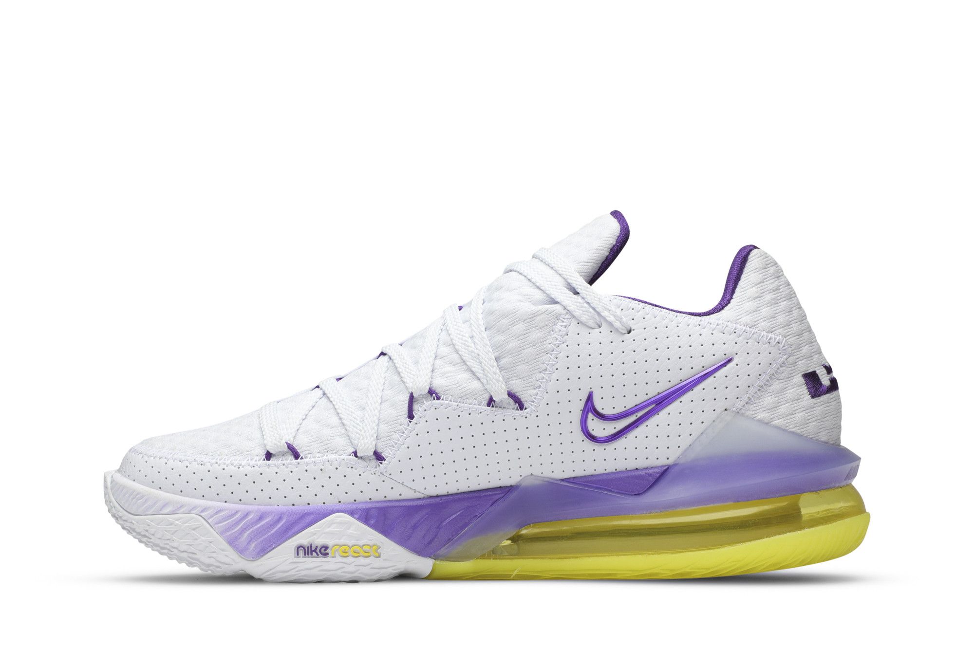Buy LeBron 17 Low 'Lakers' - CD5007 102 | GOAT