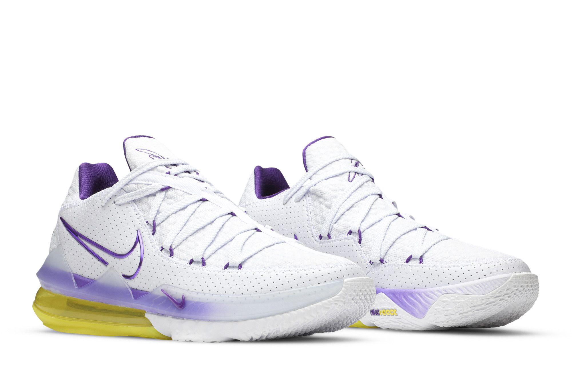 Buy LeBron 17 Low 'Lakers' - CD5007 102 | GOAT