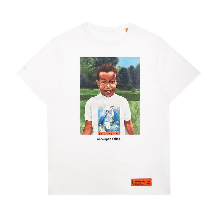 Heron Preston Baby Heron Short Sleeve T Shirt WhiteMulti