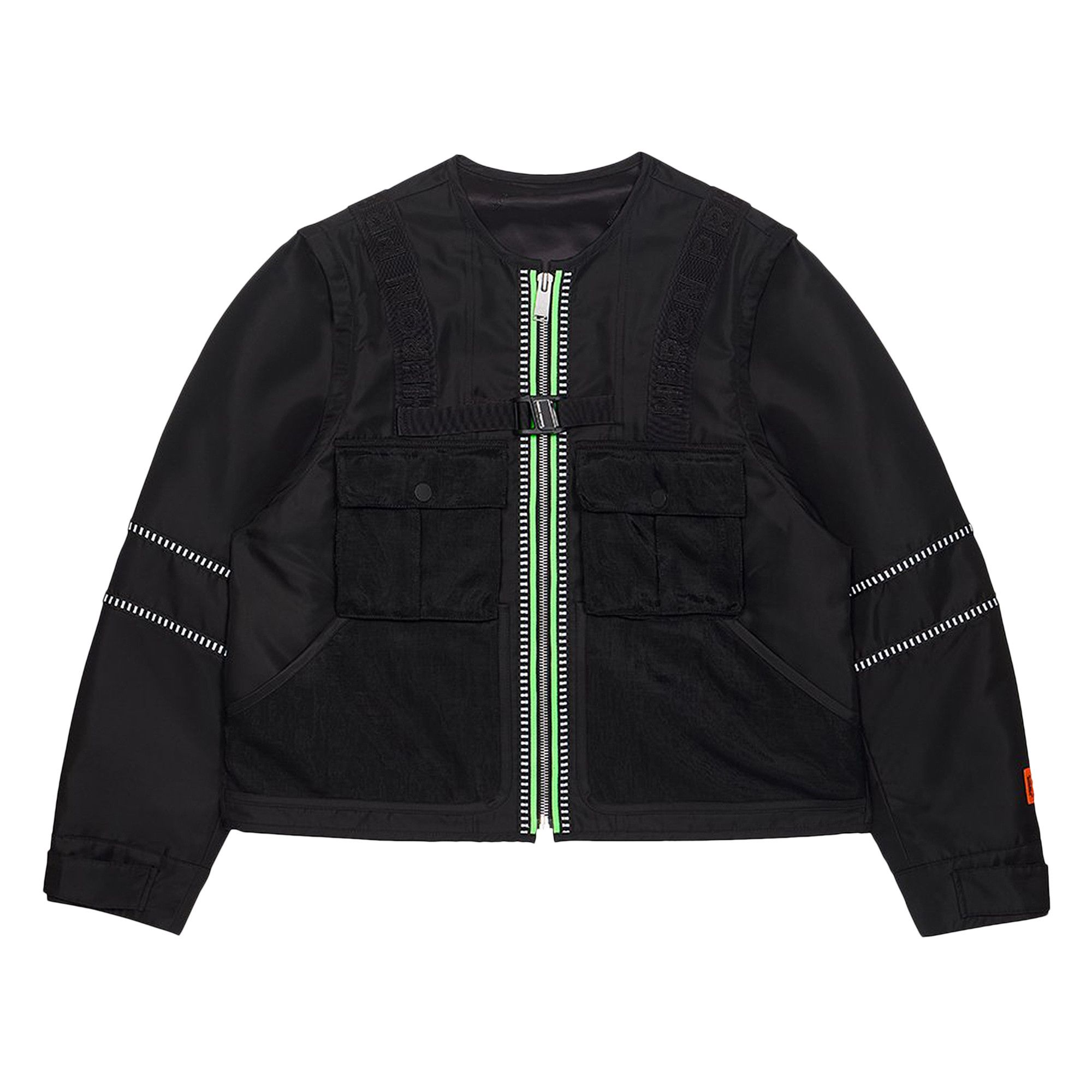 Buy Heron Preston Reflective Nylon Utility Jacket 'Black