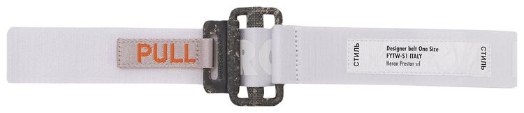 Heron Preston Reflective Tape Belt White