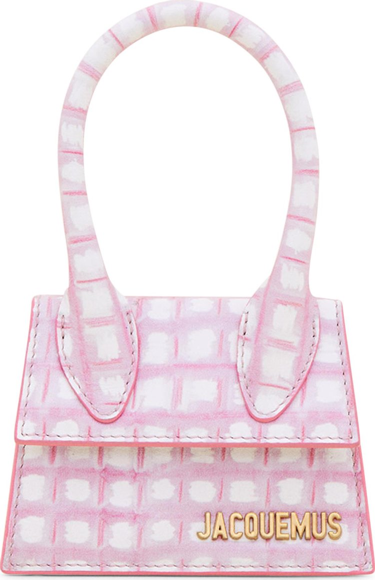 Jacquemus Le Chiquito Mini Bag 'Print Pink Checked'