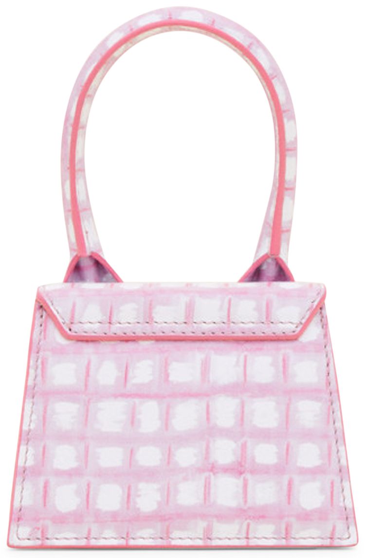 Jacquemus Le Chiquito Mini Bag Print Pink Checked