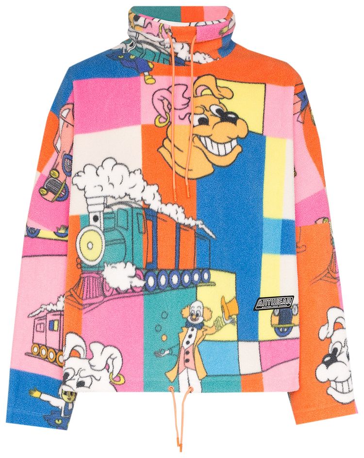 Martine Rose Batwing Fleece Top Pink Toon