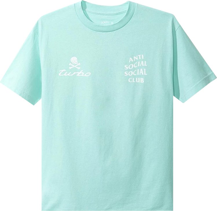 Anti Social Social Club x Neighborhood 911 Turbro T-Shirt 'Teal'