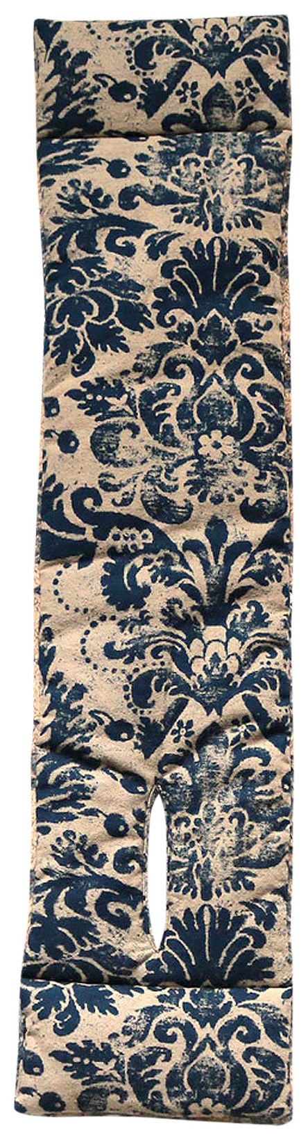 Kapital IDG Flannel x Fleece Damask Kesa Wide Scarf Indigo