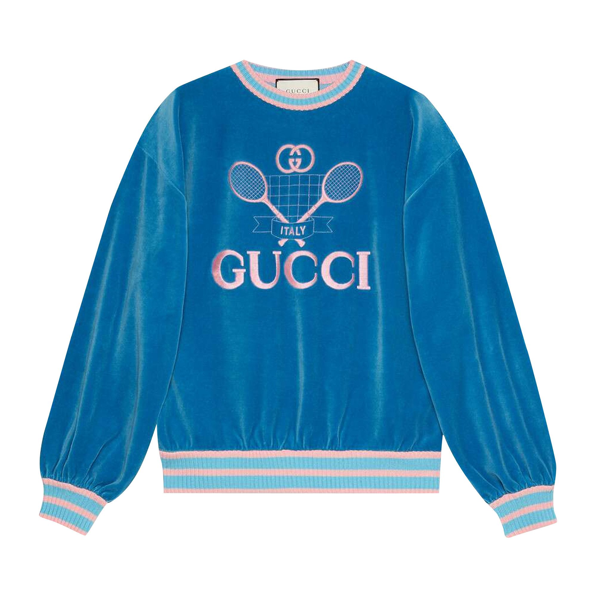 Gucci tennis logo sweatshirt hot sale
