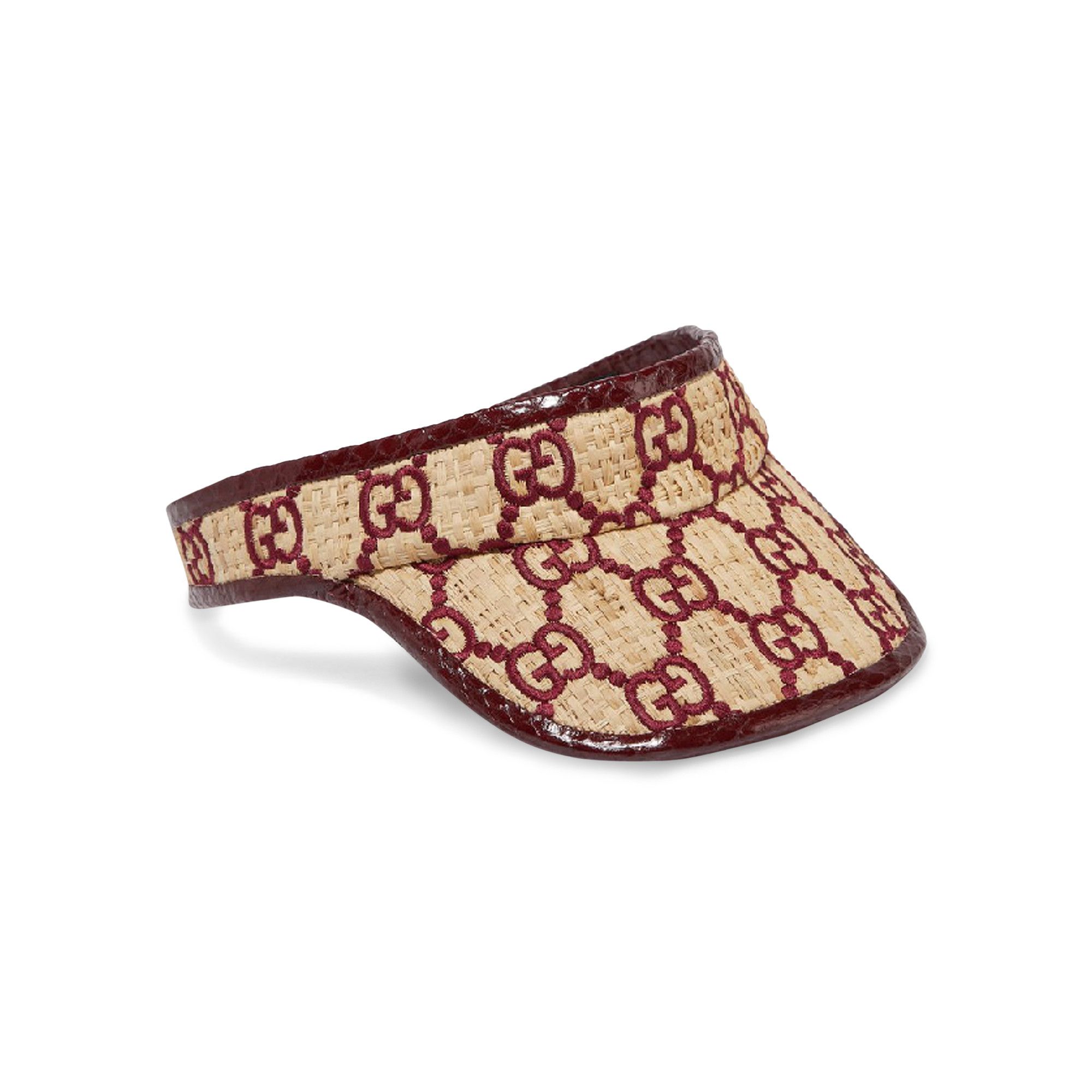 Gucci raffia visor best sale