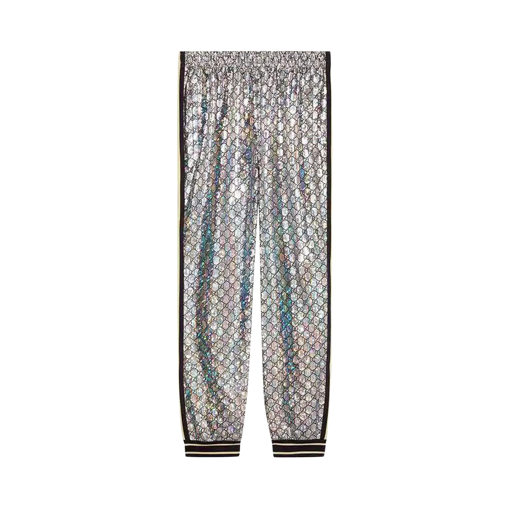 Buy Gucci Holographic Jersey GG Pant Silver 546902 XJADL 1092 GOAT