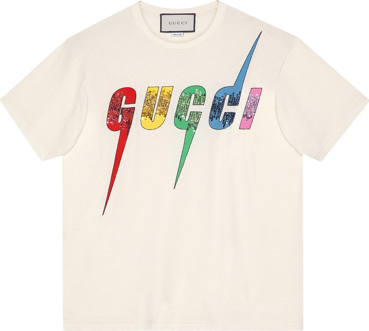 wrist Saga Stop by to know Gucci Blade Oversize T-Shirt 'Off White/Multicolor' | GOAT