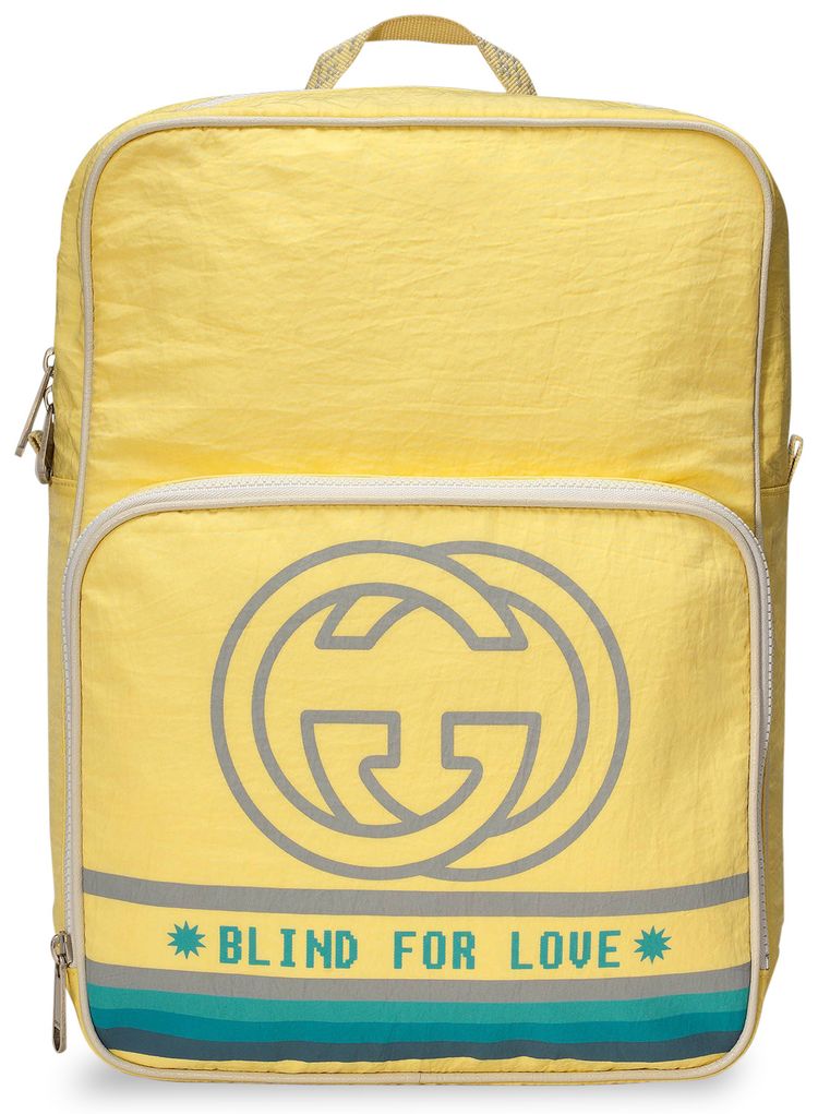 Gucci Cruise Nylon Backpack Yellow