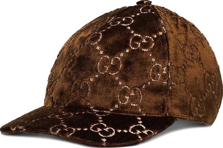Cap Gucci Brown size L International in Synthetic - 31407547