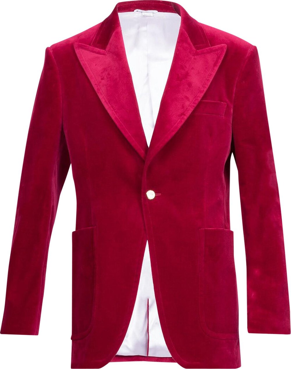 Buy Gucci Velvet Single Breasted Blazer 'Red' - 508549 Z495F 5665 | GOAT