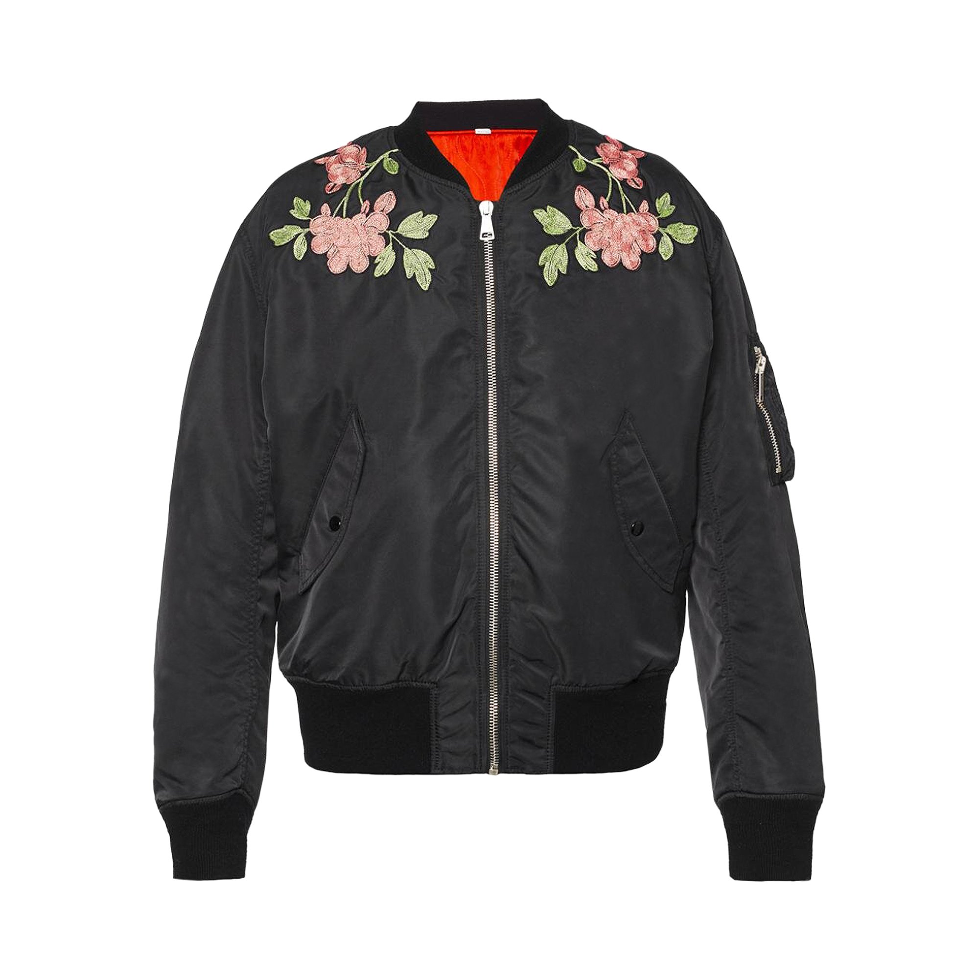Gucci Reversible Embroidered Bomber Jacket 'Black'