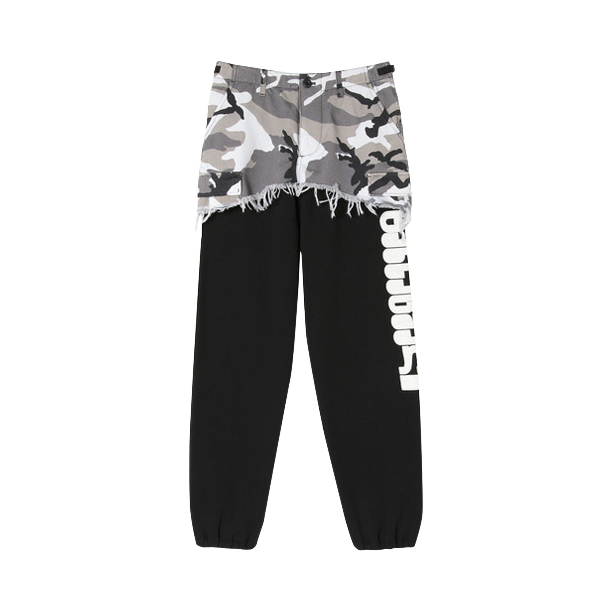Buy Vetements Cargo Jogging Pants Black Camo USS197004 BLAC GOAT