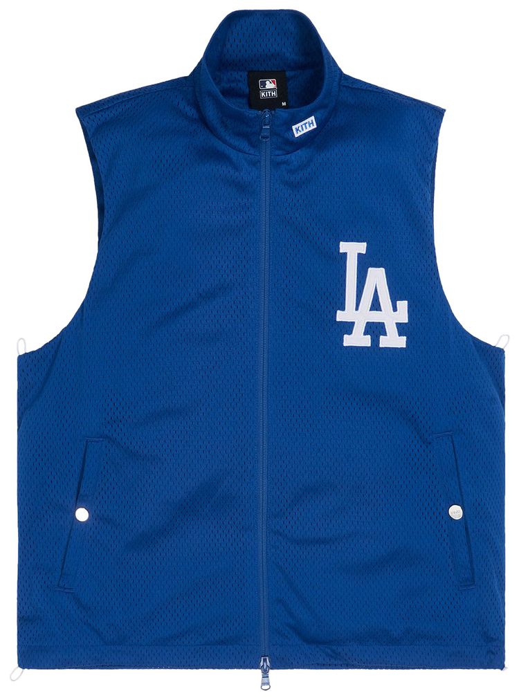 Kith For Major League Baseball Los Angeles Dodgers Laight Denim Jacket Royal Blue