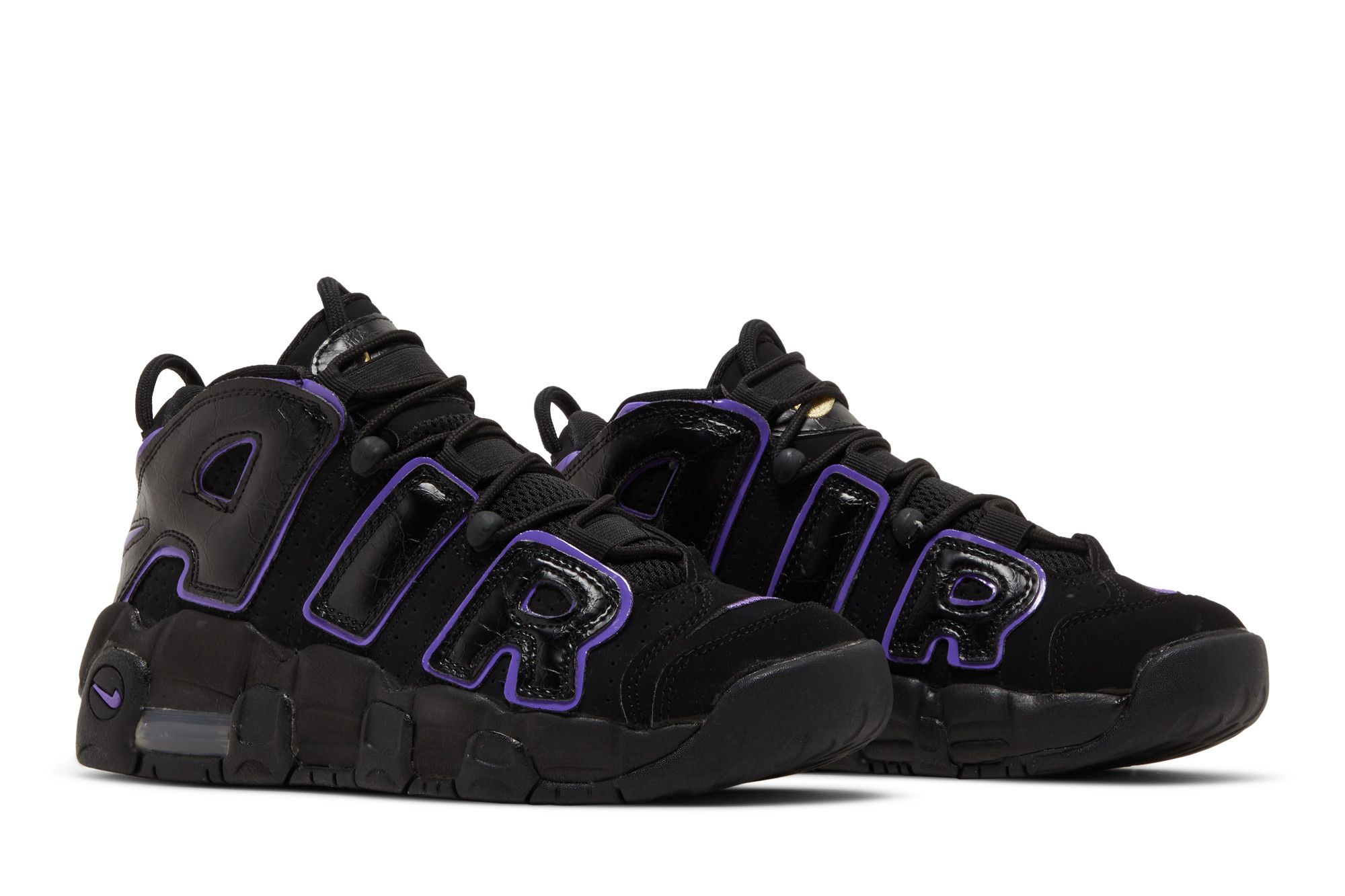 靴 NIKE AIR MORE UPTEMPO GS NIKE AIR MORE UPTEMPO (GS) WHITE/MIDNIGHT NAVY-METALLIC GOLD