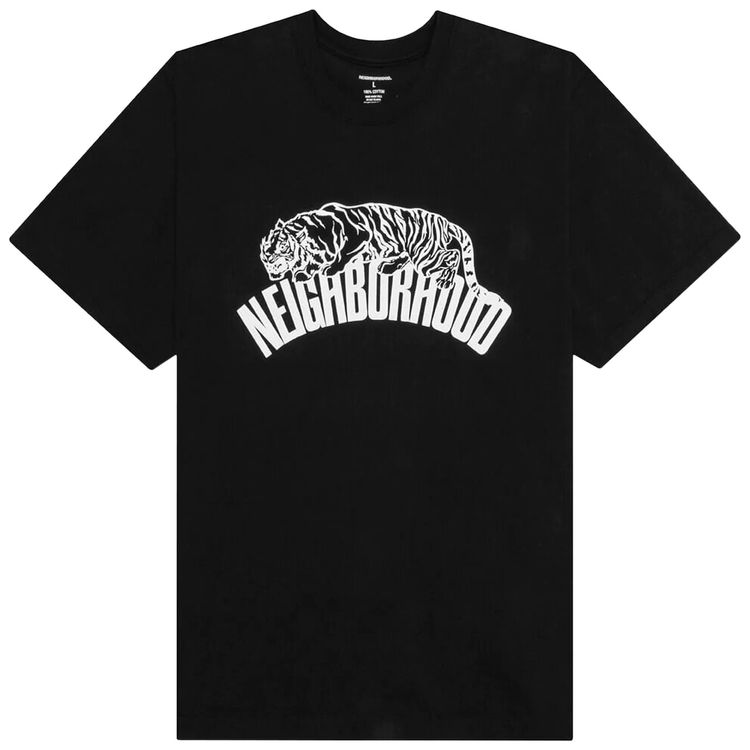Neighborhood Short Sleeve Graphic Printed T Shirt Black