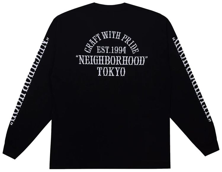Neighborhood Long Sleeved T Shirt Black