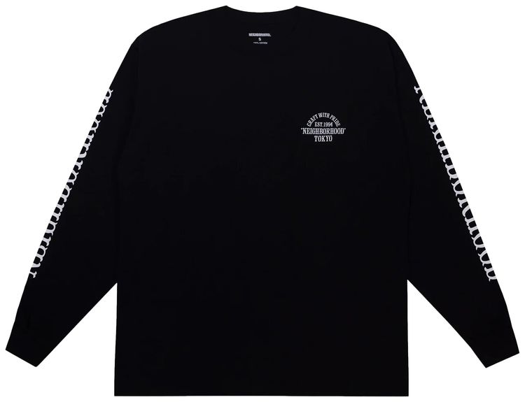 Neighborhood Long Sleeved T Shirt Black