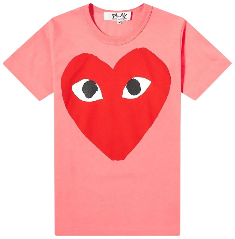 Comme des Garcons PLAY Big Heart Tee Pink