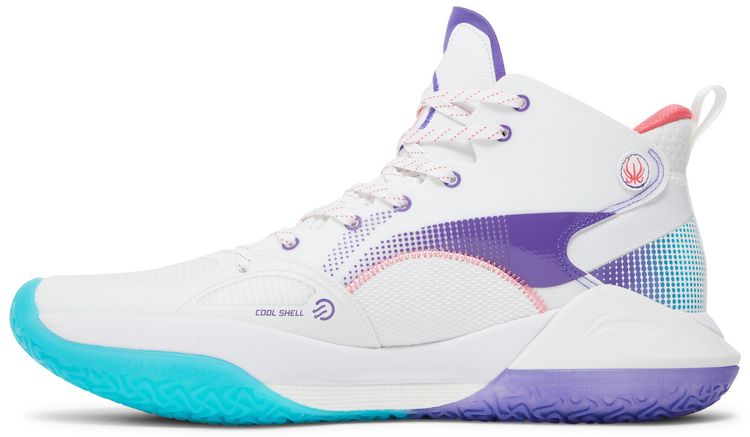 Li Ning Yushuai 15 White Purple Turquoise
