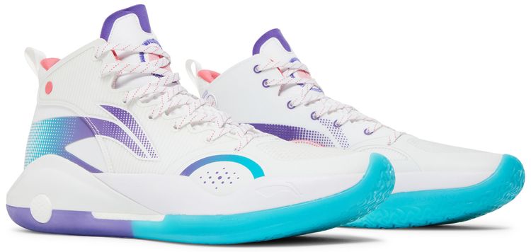 Li Ning Yushuai 15 White Purple Turquoise